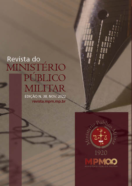 					Visualizar v. 49 n. 38 (2022): Revista Ministério Público Militar
				