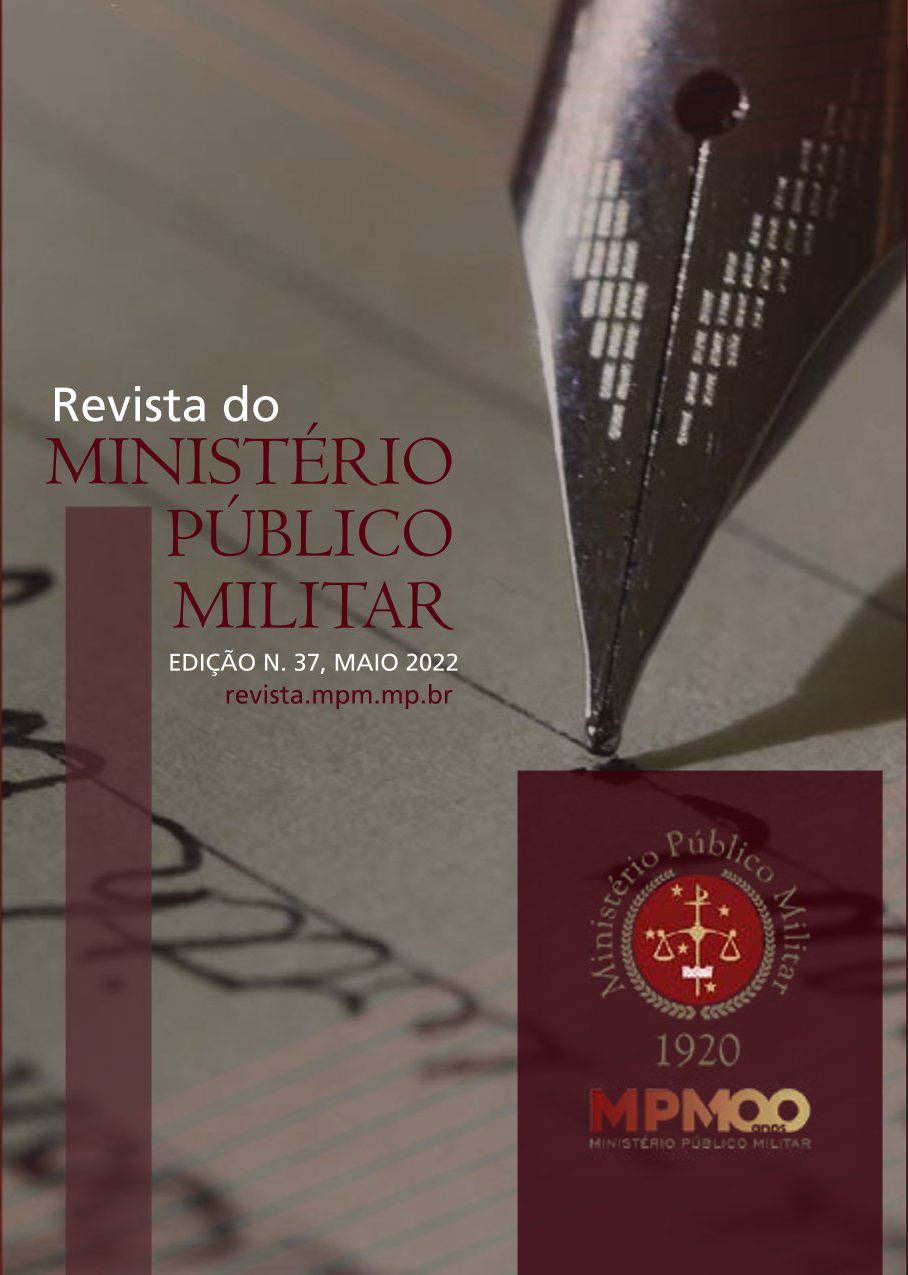 					Visualizar v. 49 n. 37 (2022): Revista do Ministério Público Militar
				